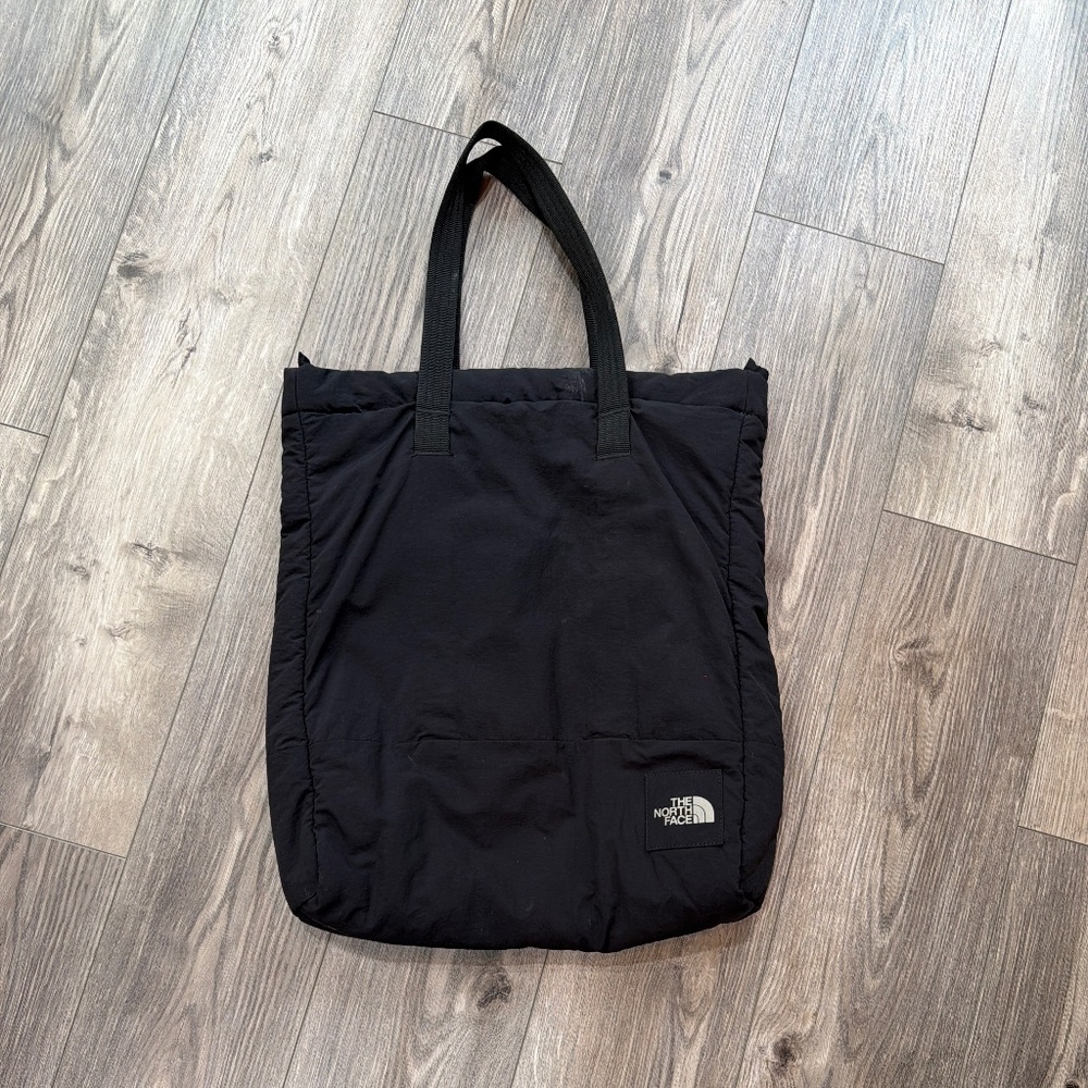 Quilted north face tote